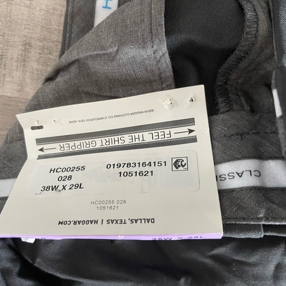 Haggar Cool 18 Pro Classic Fit Pleated Pants - Dark Gray - Picture 6 of 10